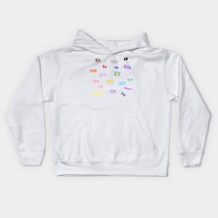 Pronoun Cluster Kids Hoodie